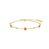 Gold Nano Gem Station Bracelet